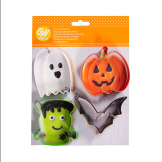 Κουπάτ μεταλλικό Wilton Κολοκύθα, Φάντασμα, Νυχτερίδα, Frankenstein 4 τεμ. (018.26.032)