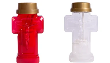 Κερί διαρκείας ηλεκτρονικό Candil σταυρός μεγάλος 1 τεμ.