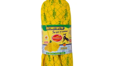 Σφουγγαρίστρα κίτρινη πετσετέ Vellis 1 τεμ.